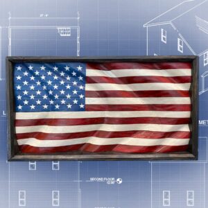 Blueprints of Liberty flag